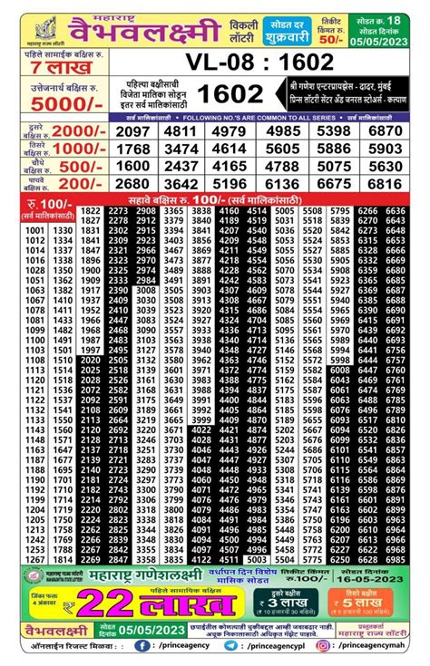 maharashtra vaibhav laxmi weekly draw today|Maharashtra State 22.3.2024 Vaibhav Laxmi Weekly Lottery .